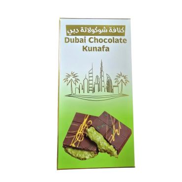 Dubai Chocolate Kunafa Pistachio Milk Chocolate, 130G